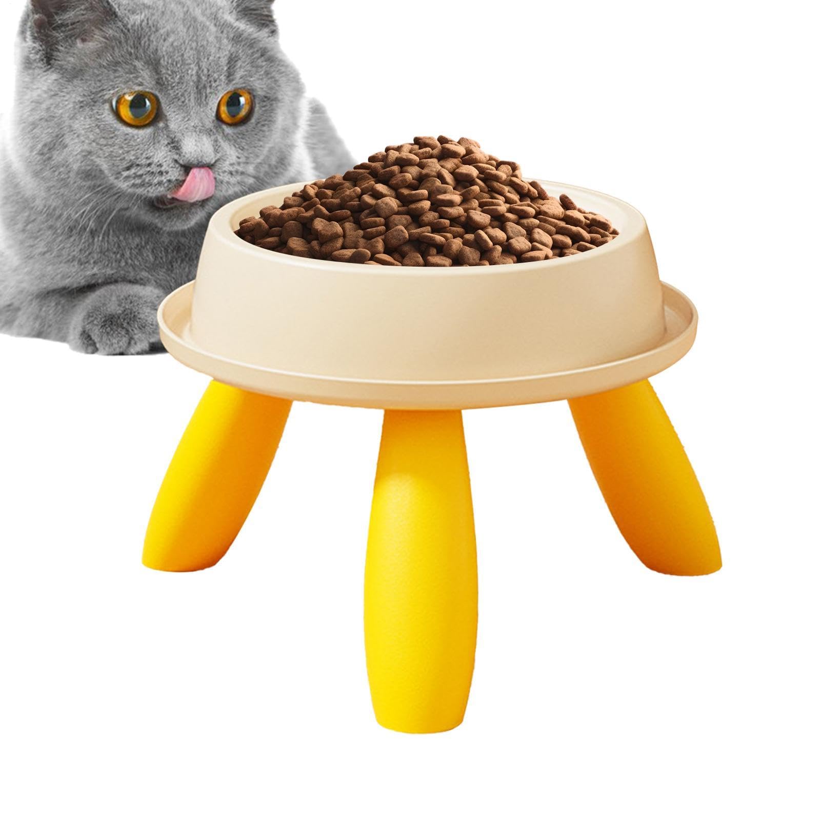Cat Bowls Elevated, Lifted Pet Water Feeder, Anti-tipping Non-slip Lifted Cat Bowl, for Dog Kitten Puppy Fatigue Relief Eating Veterinary Indoor Outdoor Travel Home
