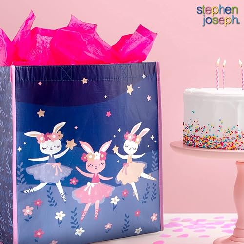 Miniatura 6 de Stephen Joseph Bolsas de regalo recicladas grandes para niños, Tiburón, Bolsas de regalo recicladas grandes