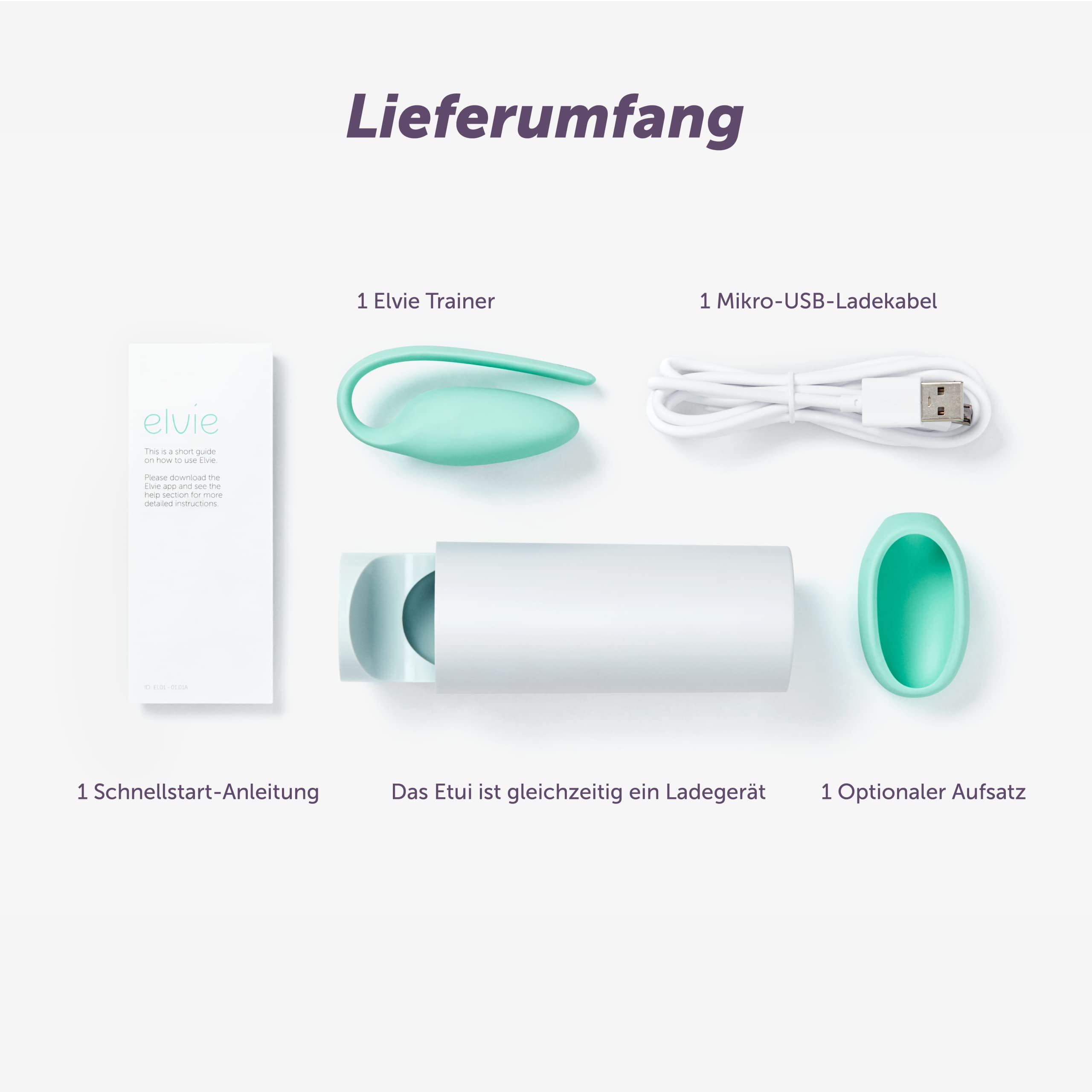 Elvie Trainer Beckenbodentrainer für Frauen, Beckenbodentrainer für Frauen, intelligenter Kegel-Übungsgerät – App-gesteuert mit Biofeedback