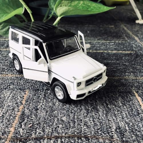 Image of PLUSPOINT Diecast 1:36 Scale Benz G-63 Model Car Pull Back Action G Wagon Vehicle Alloy Simulation Supercar with Openable Doors Lights and Sound Toy for Kids and Collectors for Play & Display Gift 3+