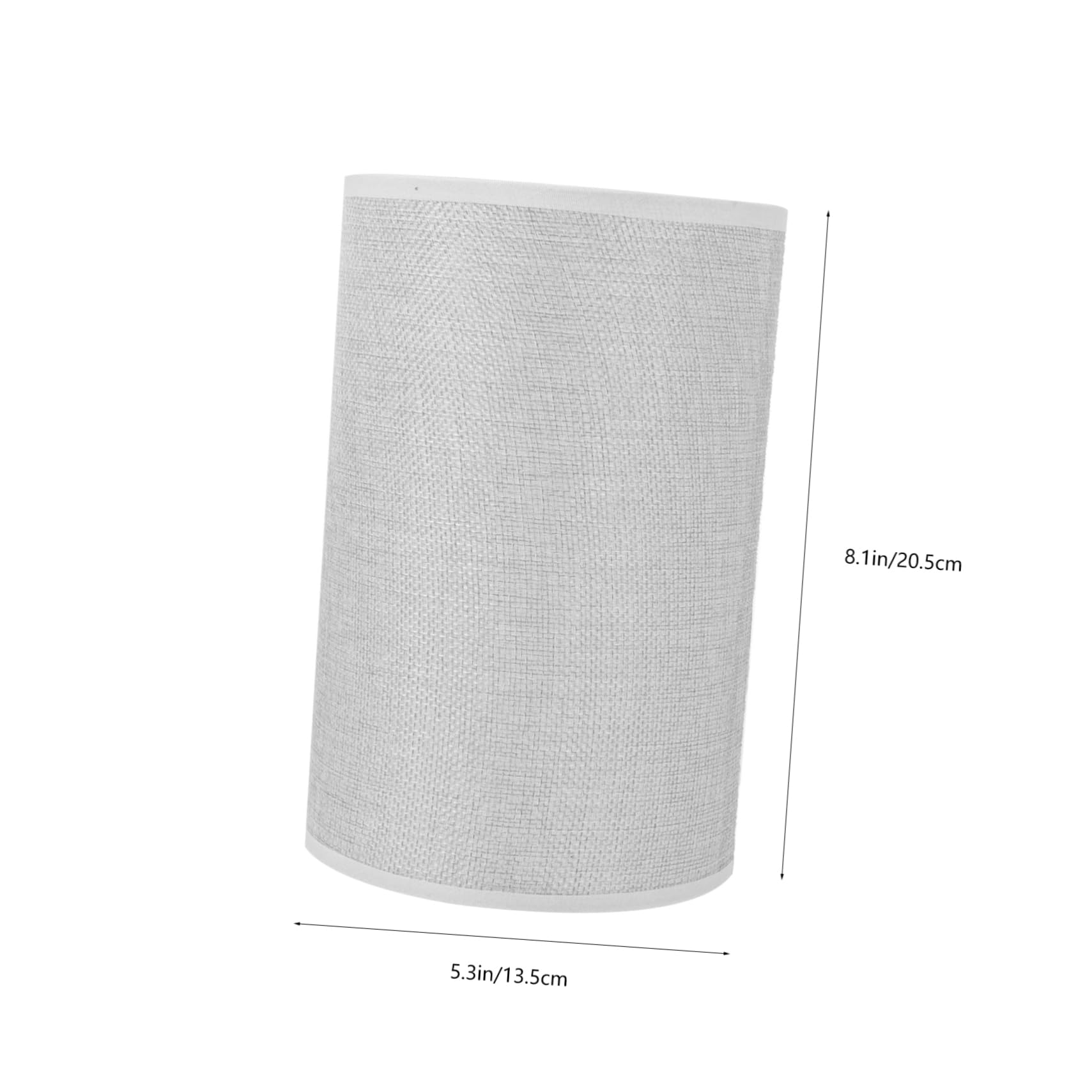 Toyvian E27 Base Fabric Lampshade Modern Design Cylindrical Silver Ceiling Wall Floor Lampshade