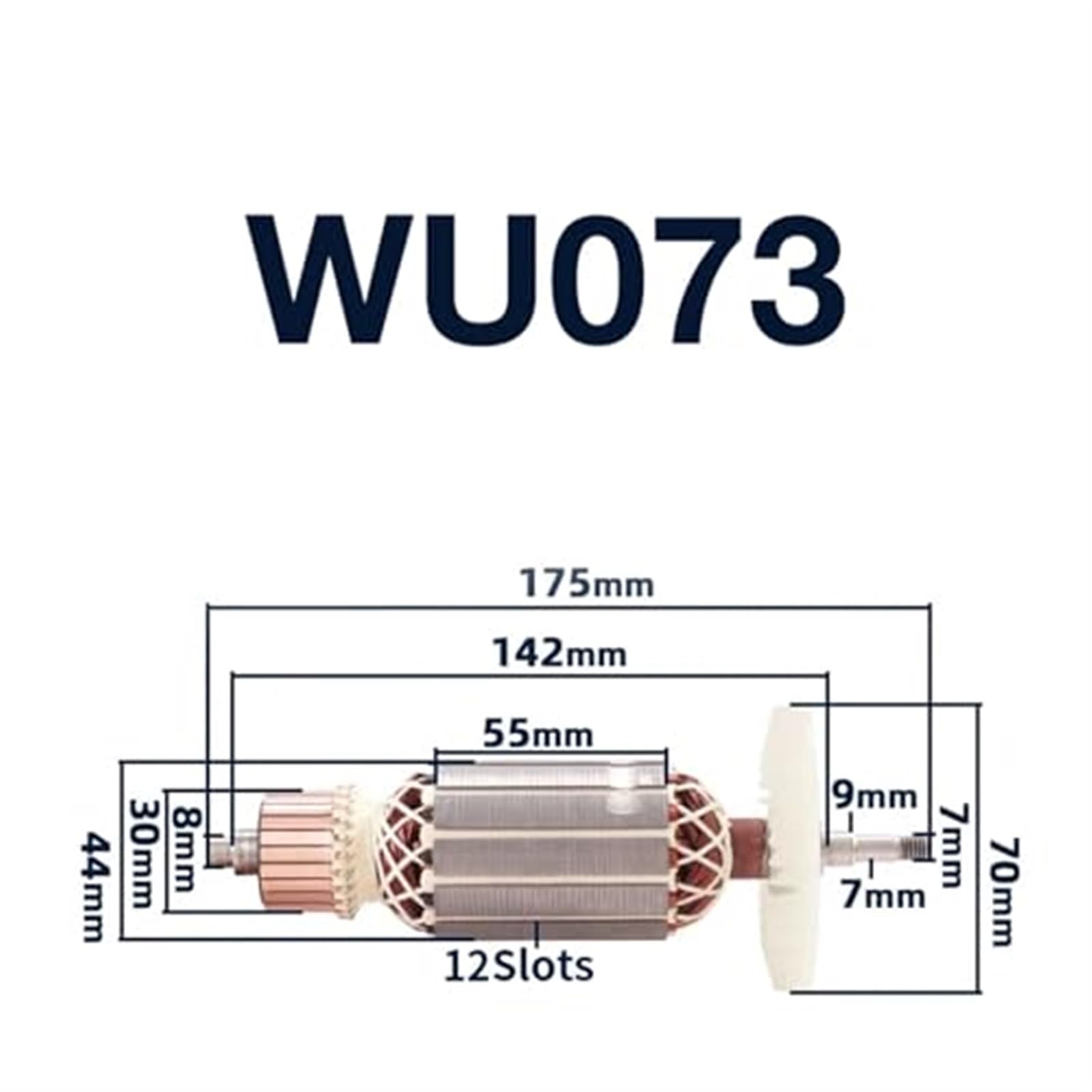 WU073 akcesoria do wirnika twornika wymiany kotwicy Worx Cloudstone Machine Wirnik wirnika silnika elektrycznego do narzędzi o