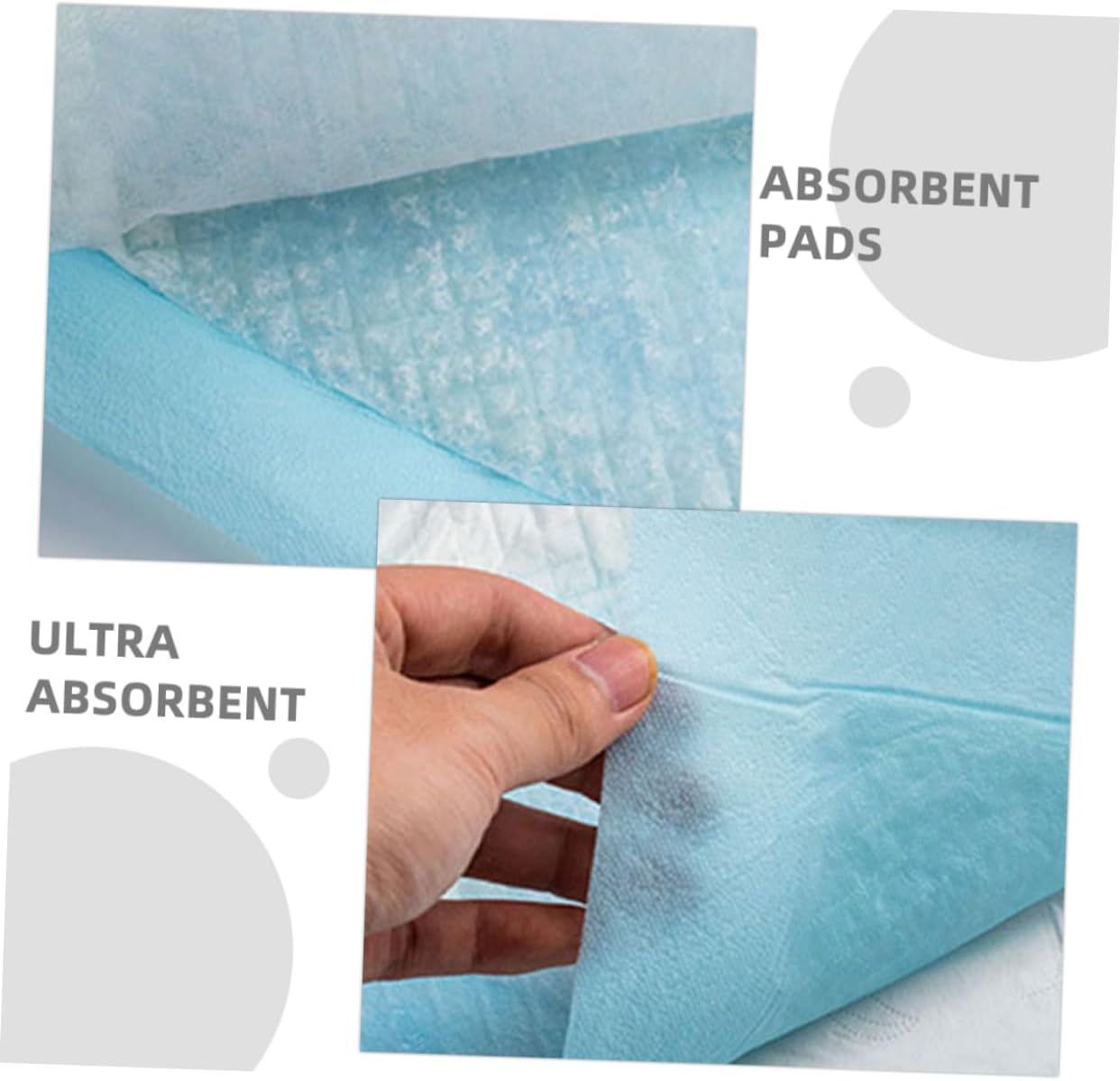 SHOWERORO 100pcs Disposable Training Pads Ultra Absorbent Leakproof Mats for Boy Girl Adults Soft Non-Woven for Boy Girl Toddlers Elderly Care and Pet Training