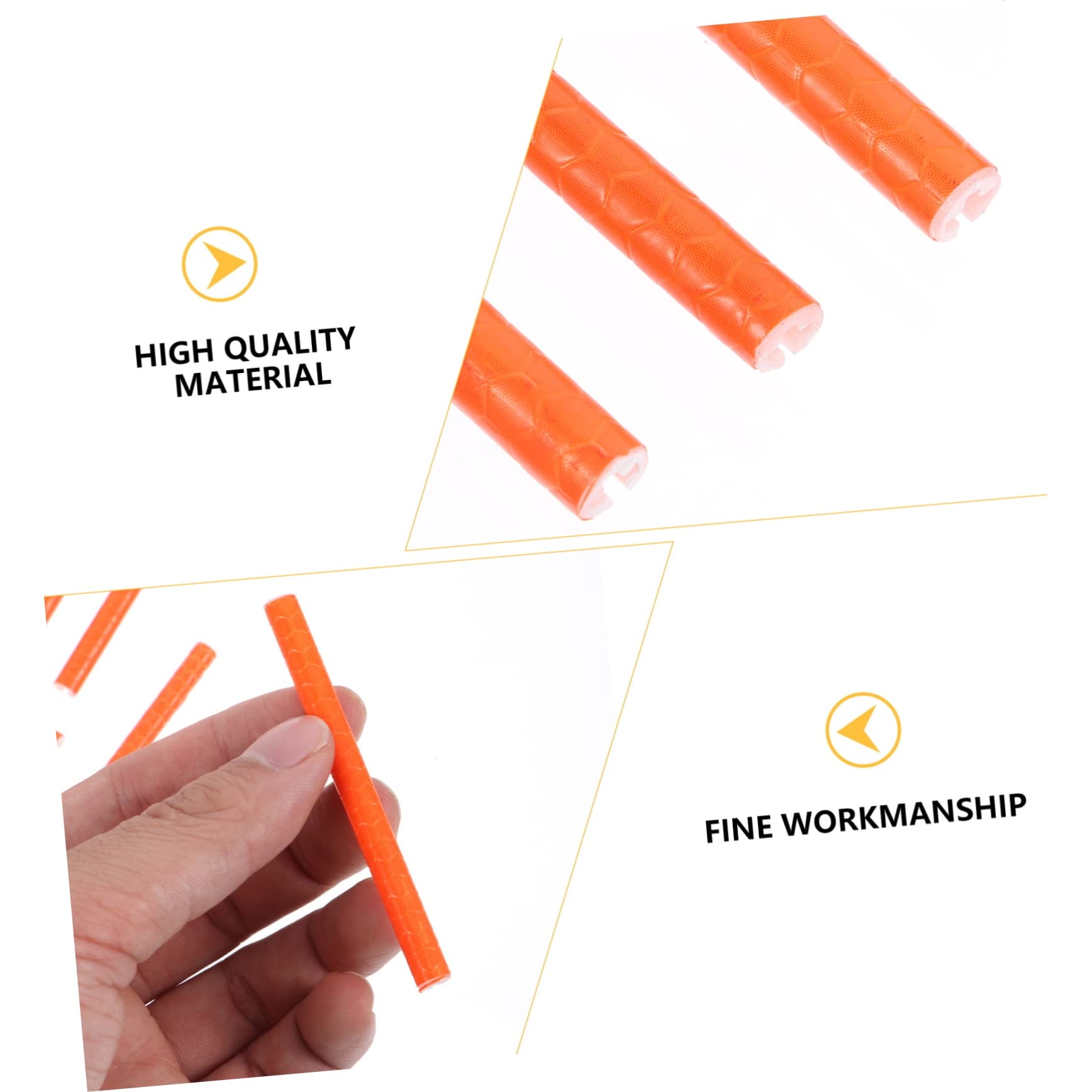 KESYOO 3sets Creative Wheel Spokes Reflective Clips Abs Tube Material Bike Wheel Decorations Safety 36pcs*3