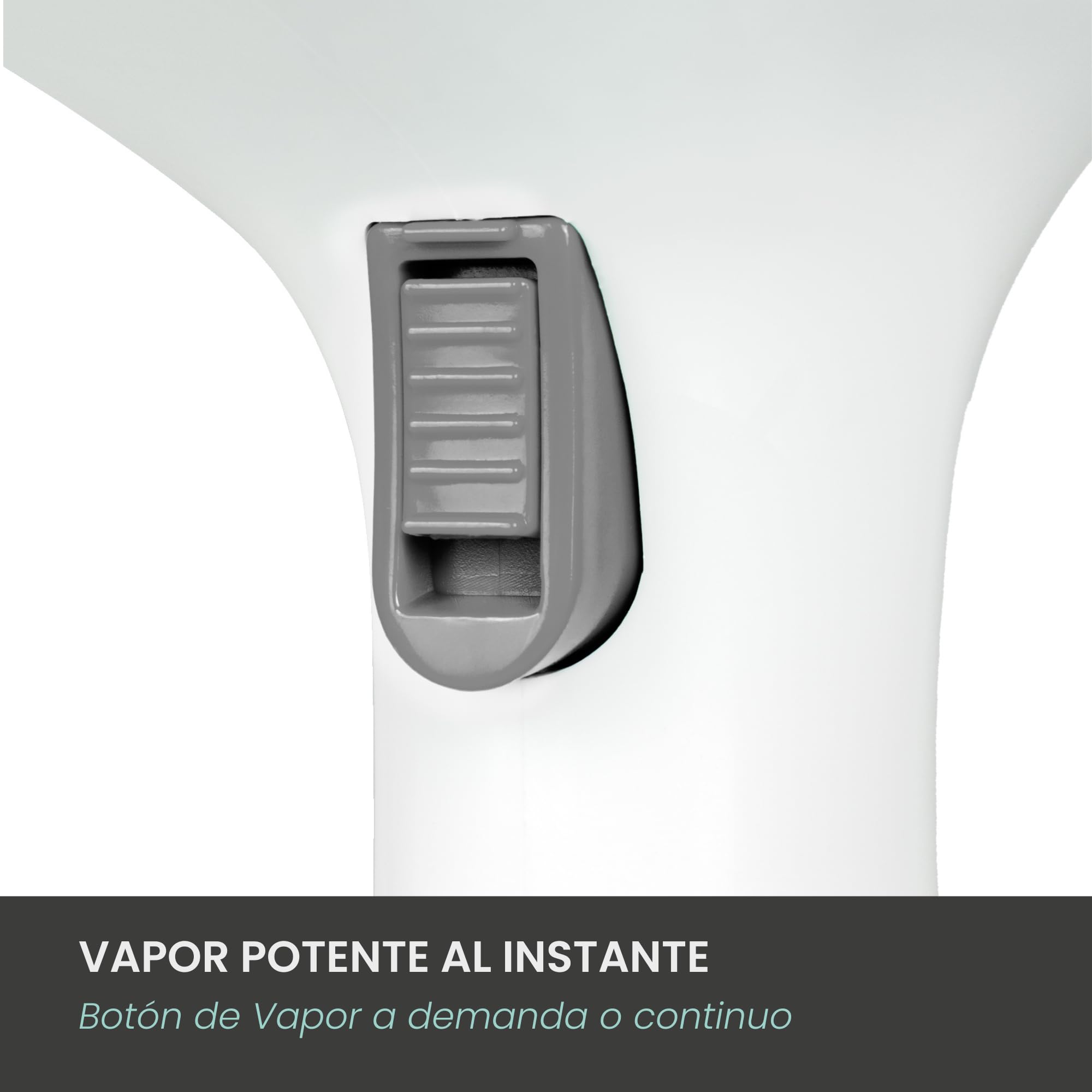 Jocca - Plancha de Vapor Vertical 1500W con Deposito 280ml, Sistema Antigoteo, Plancha de Viaje Compacta, Desinfeccion y Desodorizacion, Gris