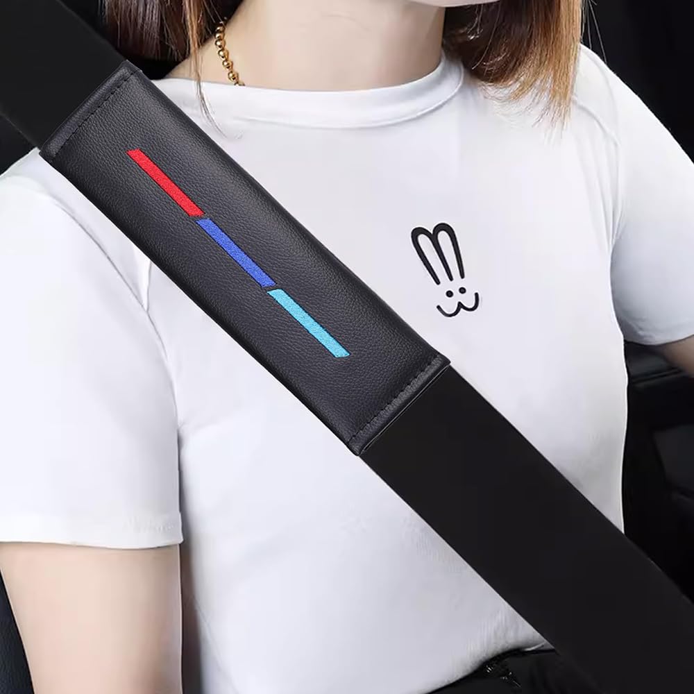 2 Pezzi Auto Imbottiture Cinture di Sicurezza, per BMW X4 X4M F26 F98 G02 20i 20d 30i 30d M40i M40d Protezione per Cintura di Sicurezza Morbida E Confortevole Interni Accessori
