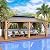 HAPPATIO 12' x 20' Hardtop Gazebo, Outdoor Wood Grain Aluminum with Galvanized Steel, Patio Double Roof Permanent Metal Gazebo Canopy with Netting and Curtains for Backyard, Patio, Deck (Brown)