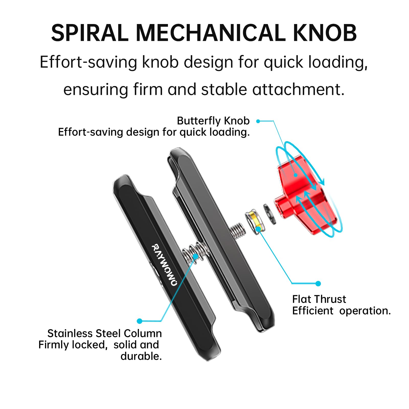 Supporto A Morsetto Per Action Camera - Testa A Sfera 360&deg;, Per GoPro, DJI, Insta360, Bicicletta