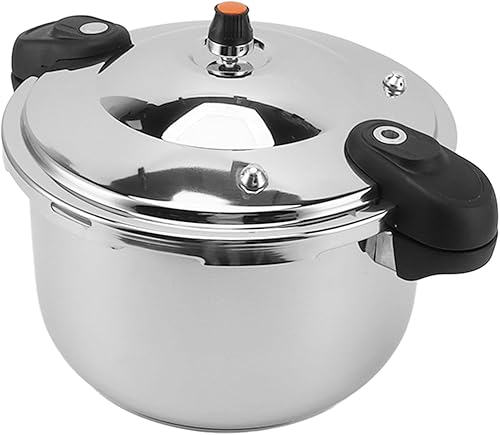 Stainless Steel Pressure Cooker, Household Pressure Cooking Pot with Safety Valve, Multi Functional Cookware with Pressure Limit Device, Compatible