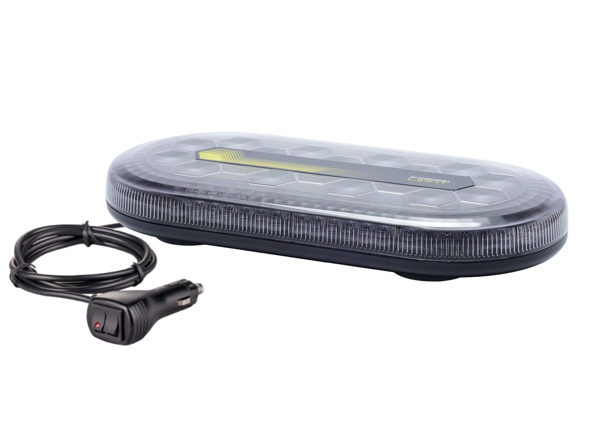 Ryme Automotive Mini pont LED R65-412 mm - 42 W, 60 LED ambre, base magnétique, IP66, homologué pour sécurité et urgences