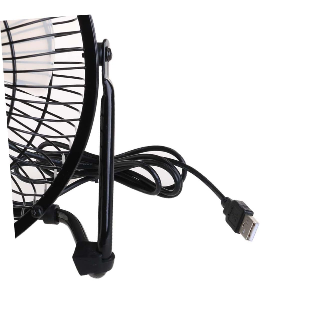 Ventilateur USB Rotation Réglable Mini Ventilateur Bureau Portable pour PC Ordinateur Portable Noir