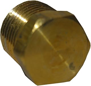 LASCO 17-9165 1/4-Inch Pipe Thread Brass Hex Plug
