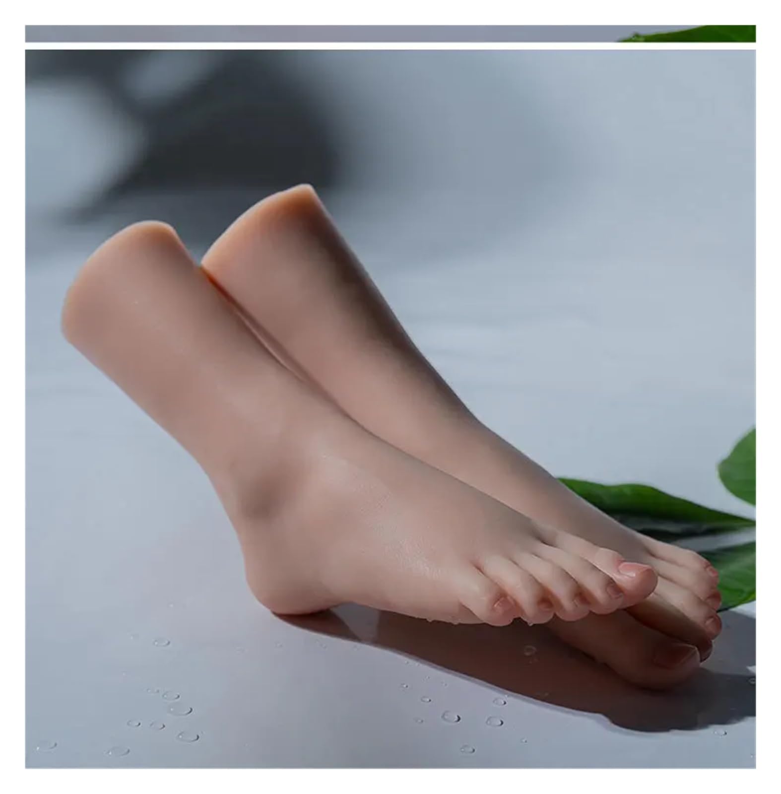 Silikonowy Model stopy fałszywe kobiece paznokcie praktyka manekin stopy fetysz dla Footjob buty skarpetki wyświetlacz biżuterii mały rozmiar ZH2800(Single Left Foot)