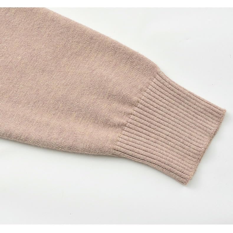 Cárdigan de punto para mujer mayor fácil de abrochar otoño 4