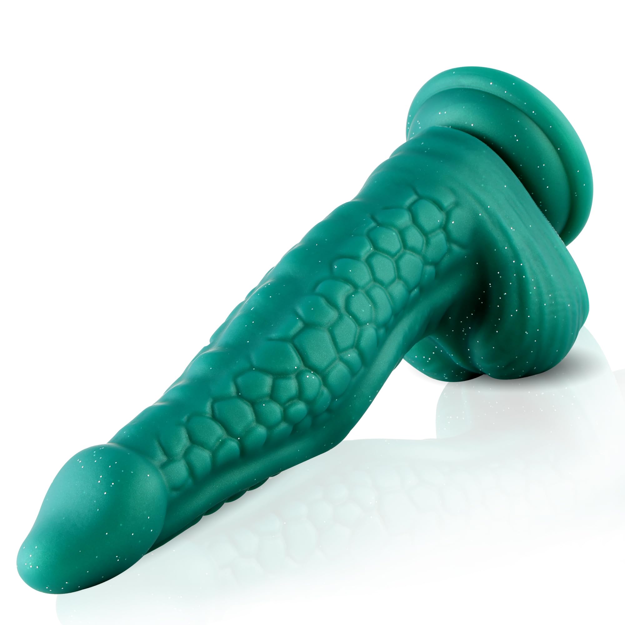 Hismith 9.85” Silicone Dildo with KlicLok System, 7.8” Insertable Length - 2.26 Max Width, Tapered Anal Sex Toy for Sex Machine: 9.85&#x201D; Silicone Dildo