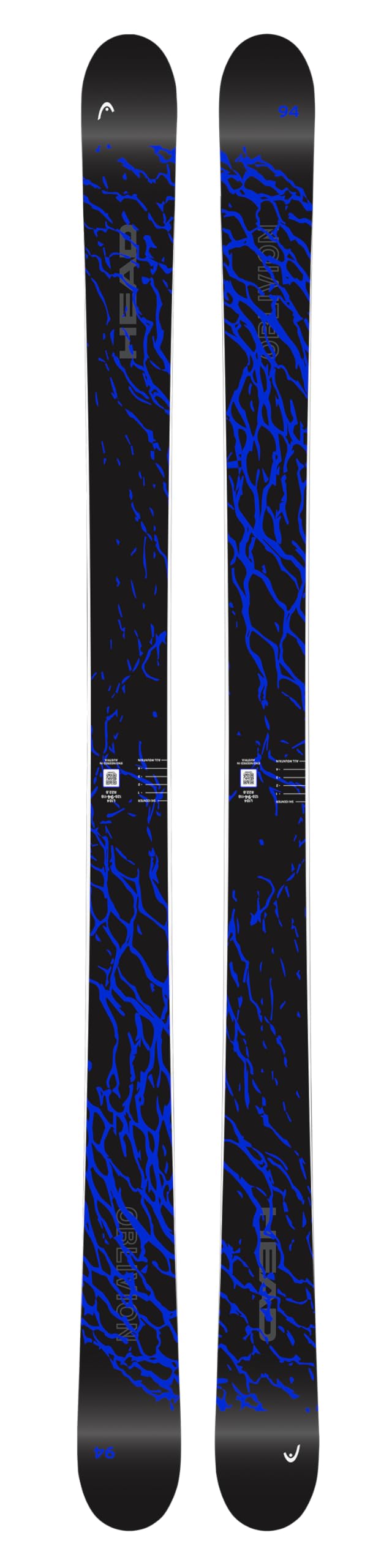 Head Oblivion 94 Park Skis (Black/Blue, 170)