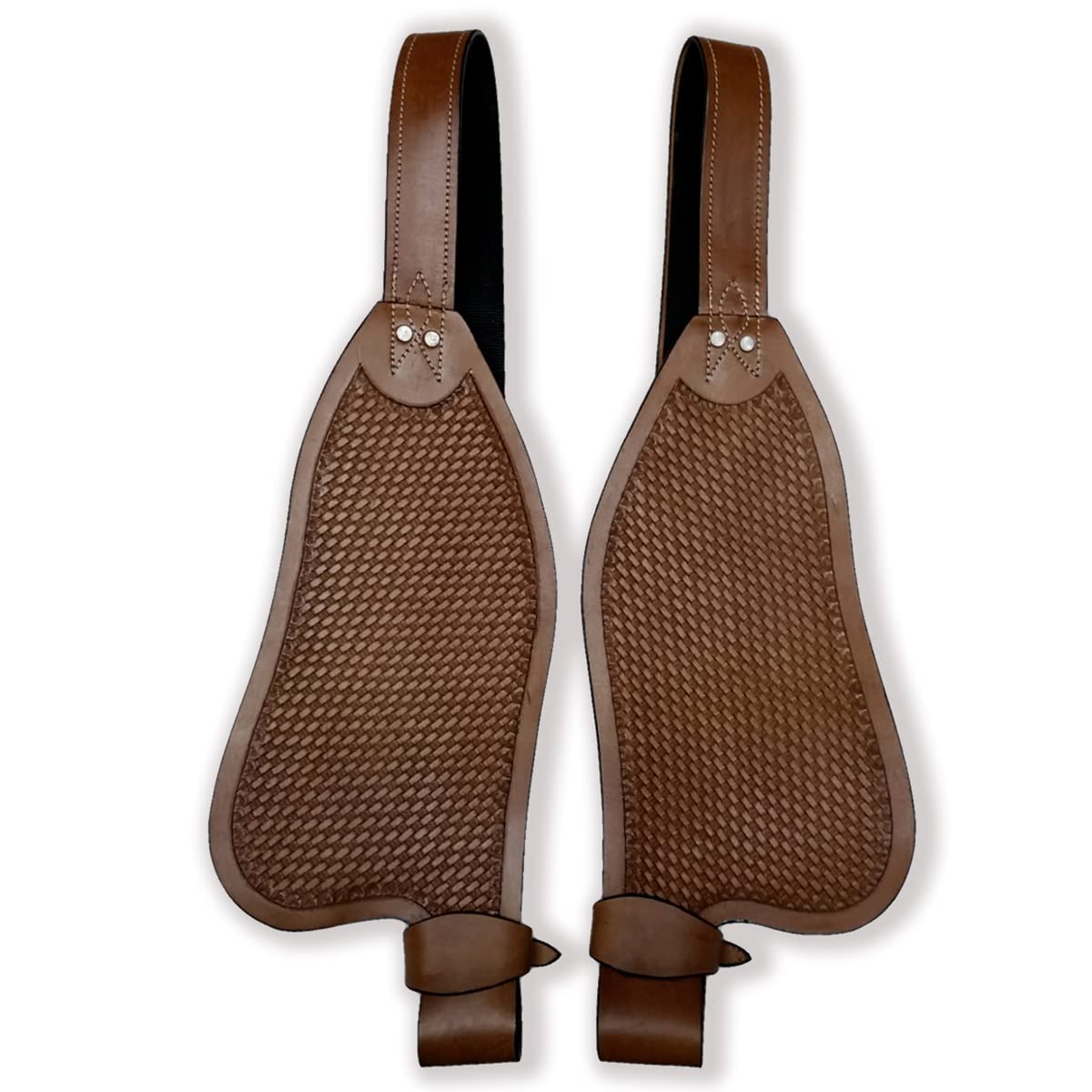 Cavallo Western Adulto Tooled Vera Pelle di Ricambio Parafanghi Sella Fatto a Mano Venduti in Coppia ME-WSF-014