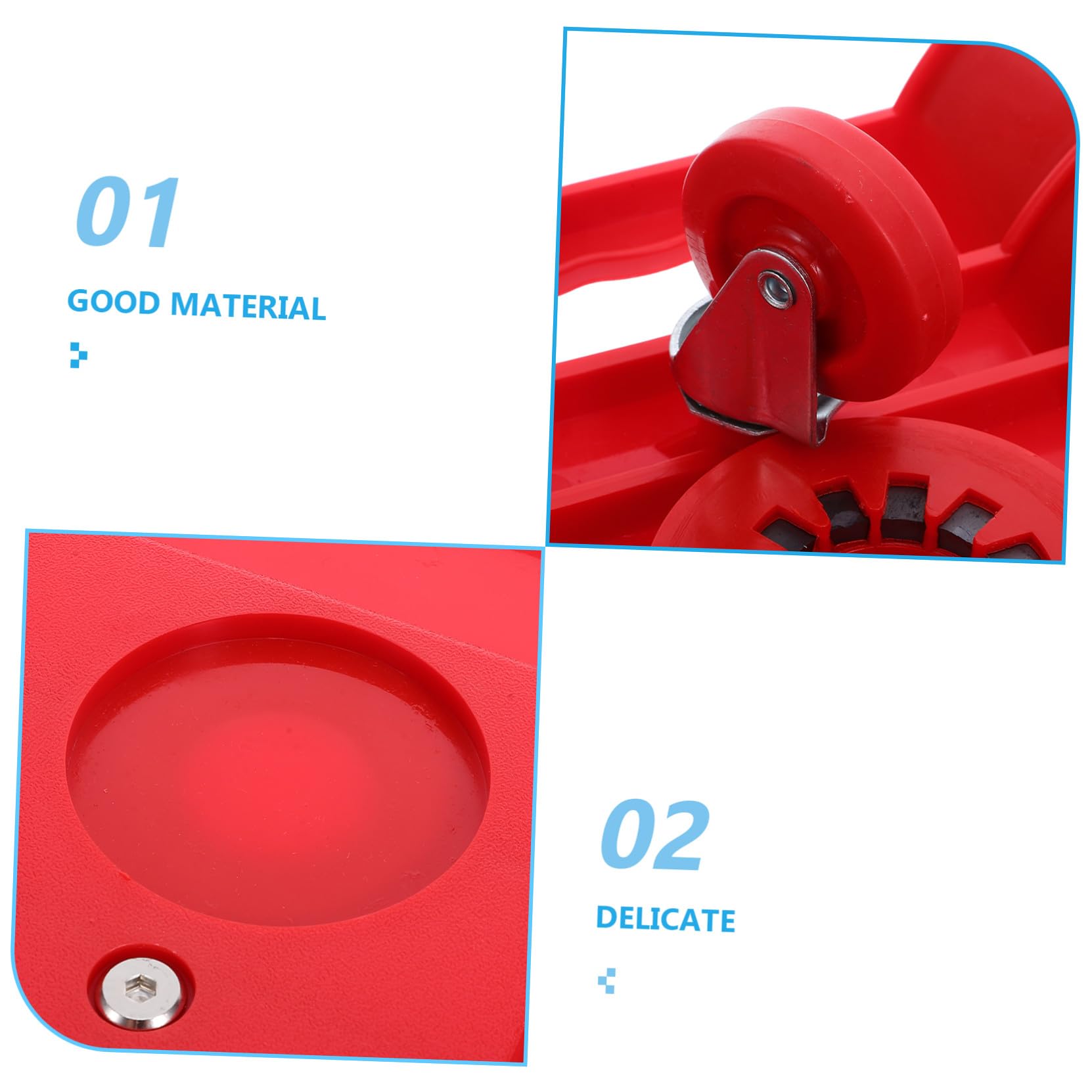 Zerodeko Almohadilla Rodante para Rodillas con Ruedas Protección Antideslizante para Reparación de Coches y Trabajo Azulejos Cojín Ergonómico para Construcción y Taller