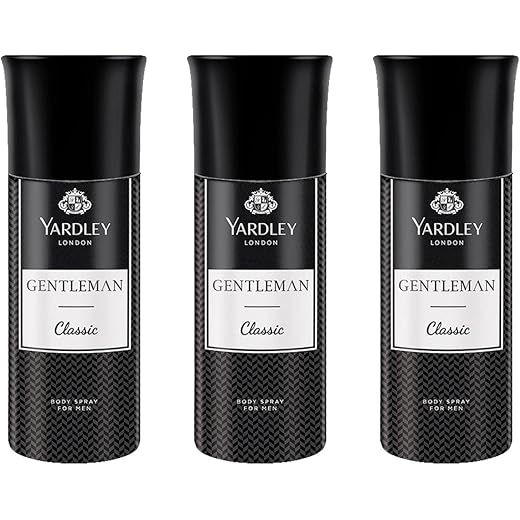 Yardley London Gentleman Classic Body Spray for Men Fresh Wo