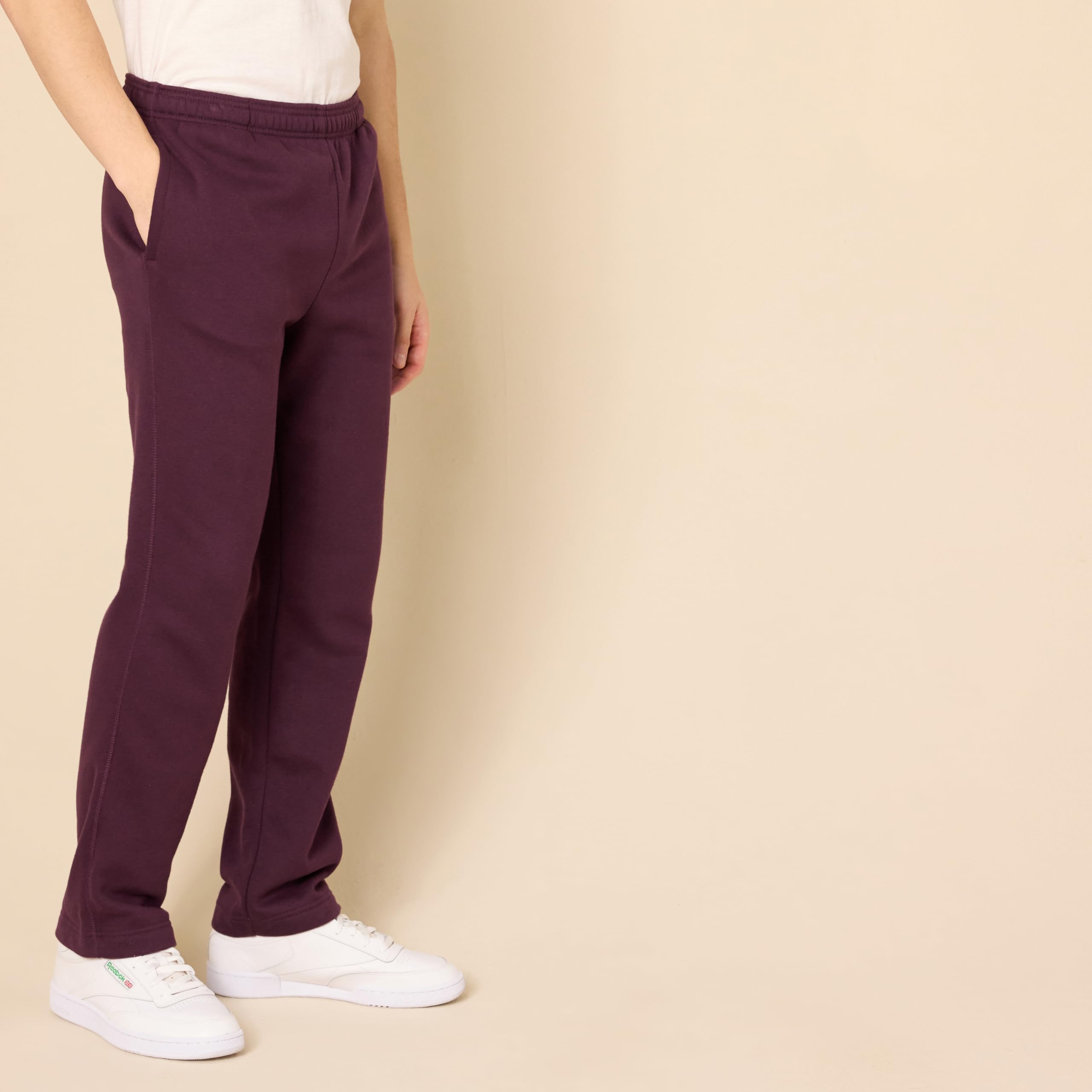 Amazon Essentials Pantaloni Sportivi in Pile con Fondo Aperto (Disponibili nelle Taglie Big & Tall) Uomo