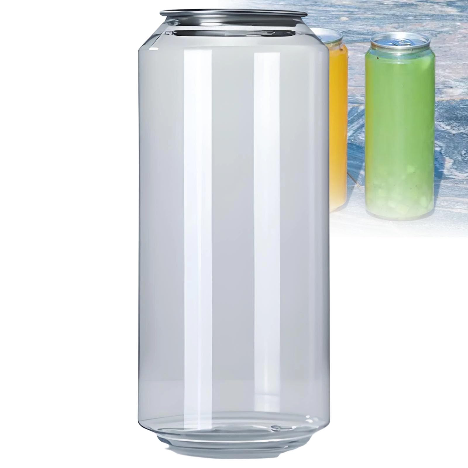 YNIYUJKL Disposable Plastic Bottles With Aluminum Caps, Leakproof Pet Cups For Juice And Smoothies, Compatible With Automatic Can/Cup Sealer, 355Ml,900ml