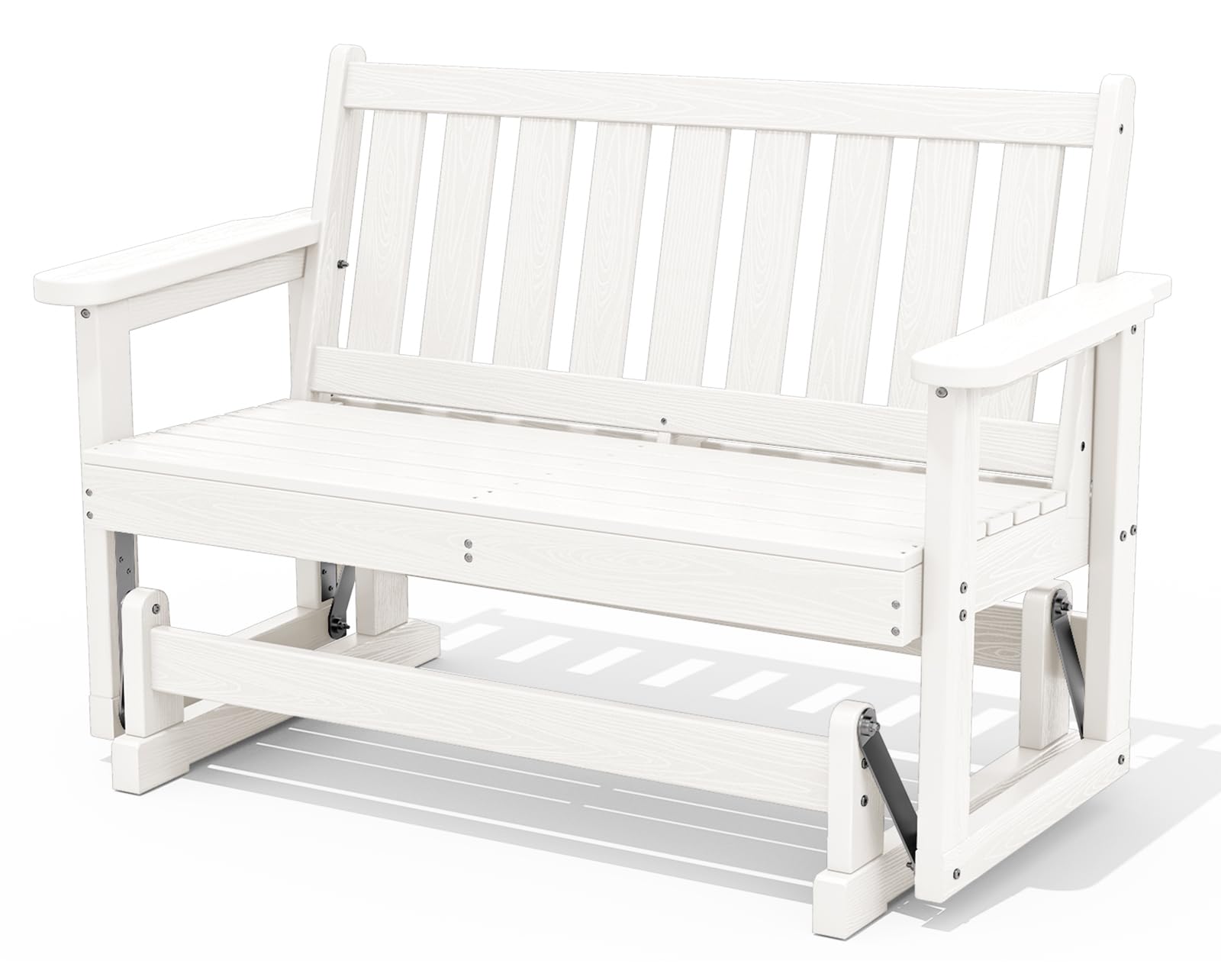Amazon.com: SERWALL 2 Person Patio Glider Rocking Chair, HDPE