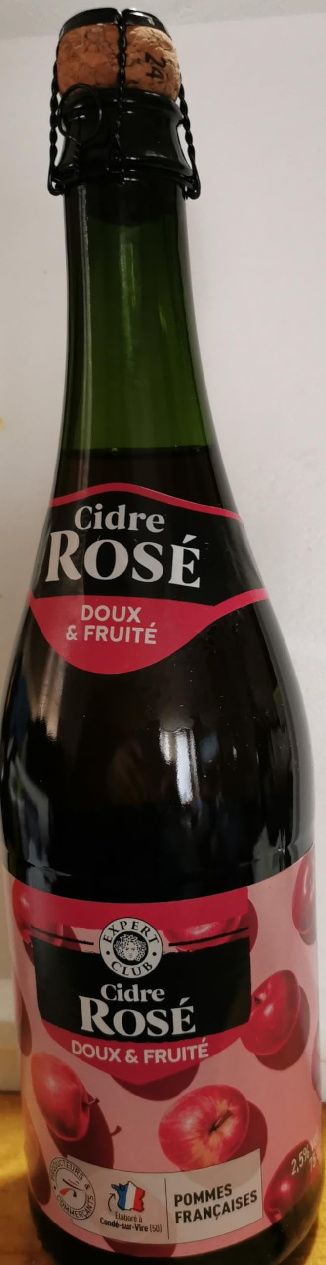 Cidre de Bretagne Rosé Doux La Fauconnerie Apfelwein Frankreich 6x0,75l