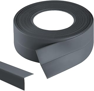 Weichsockelleiste 8M 30x30mm - Sockelleiste Selbstklebend PVC, Fußleisten zum Kleben, Fußleisten zum Kleben, Selbstklebende Abschlussleiste für Küche und Badezimmer, Knickleiste Fugendichtungsband