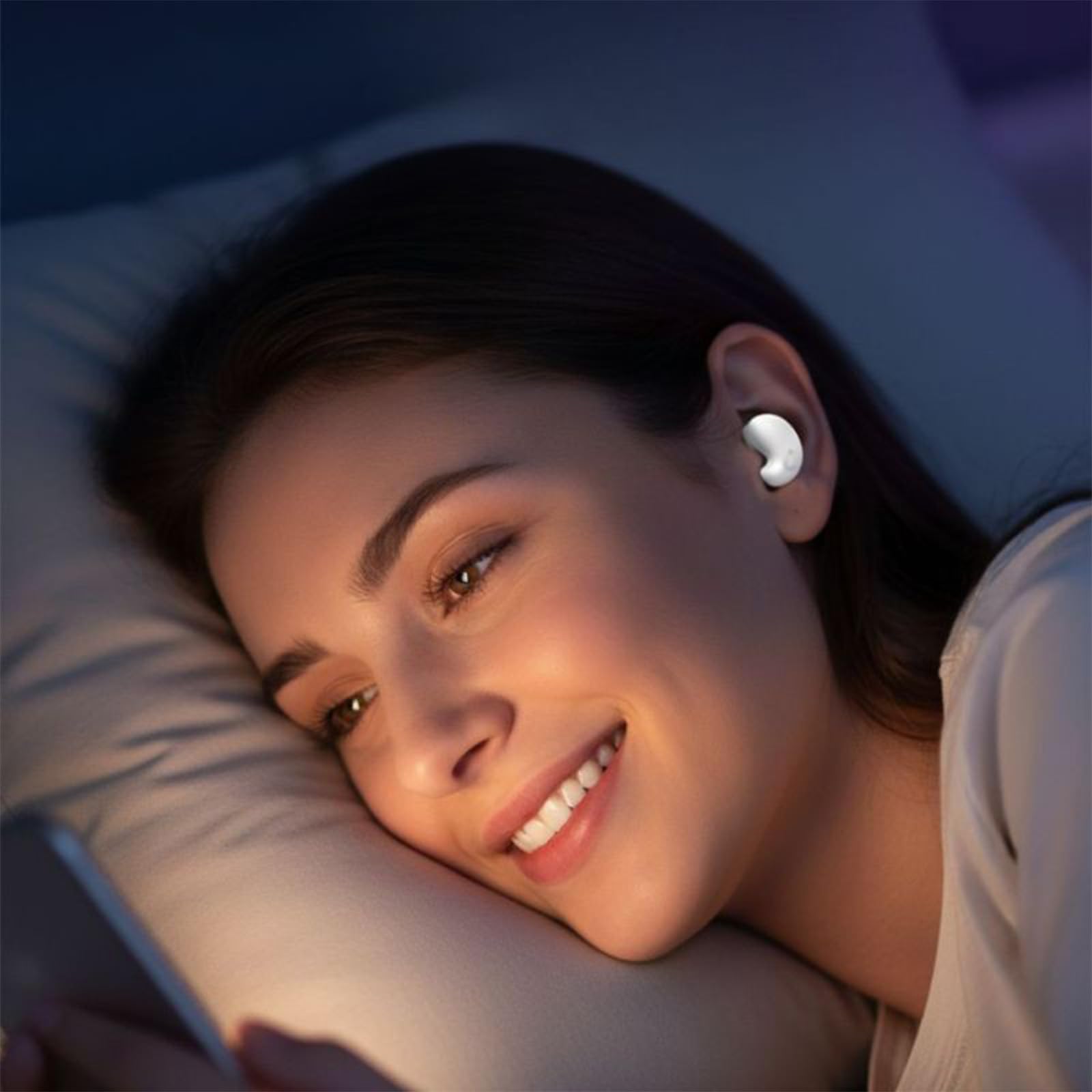 Mindpods Écouteurs, Mindpods Ecouteur Sommeil, Écouteurs sans Fil Intra-Auriculaires, Conception Ergonomique, Aucune Pression sur L'oreille, Adapté À Chaque Instant (Teint)