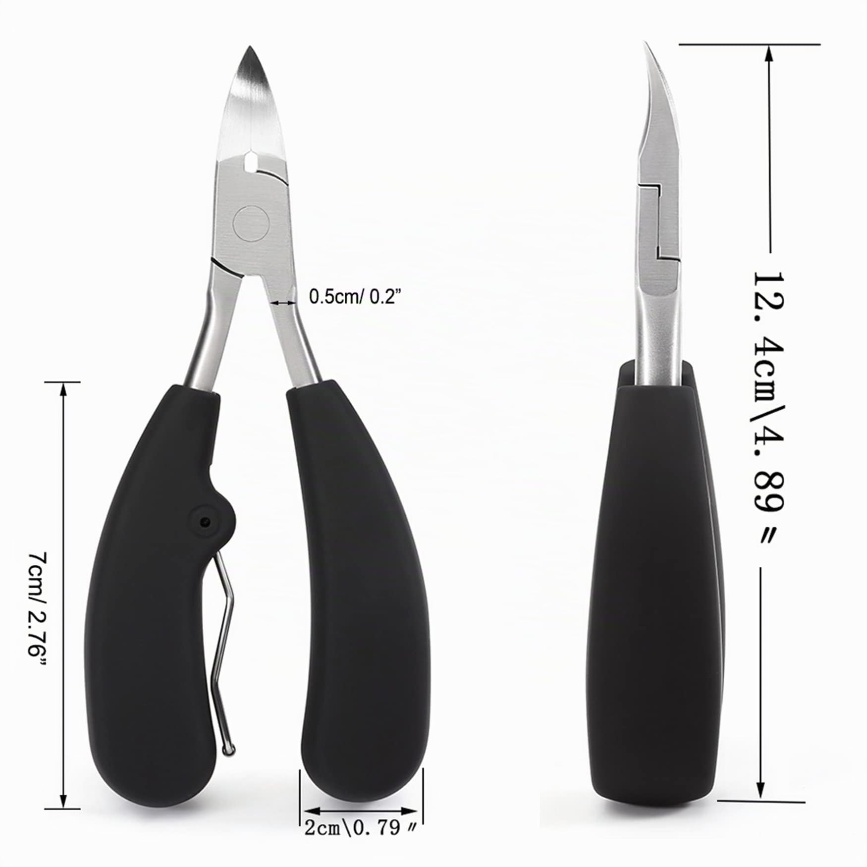 BEZOX Précision Coupe ongles ou Tondeuse Pour épais Orteils Fungus Ongles Incarnés - Grip souple