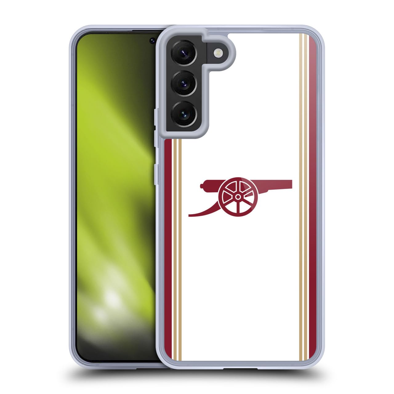 Head Case Designs Officially Licensed Arsenal FC Third 2025/26 Kit Gel Case [Military Grade Protection] Compatible With Samsung Galaxy S22+ 5G — image 1