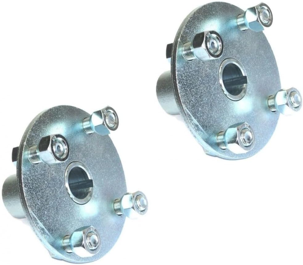 (2) 4" x 4" Lug 1" Live Axle Hubs for American Sportsworks 5210 Marauder Go Kart