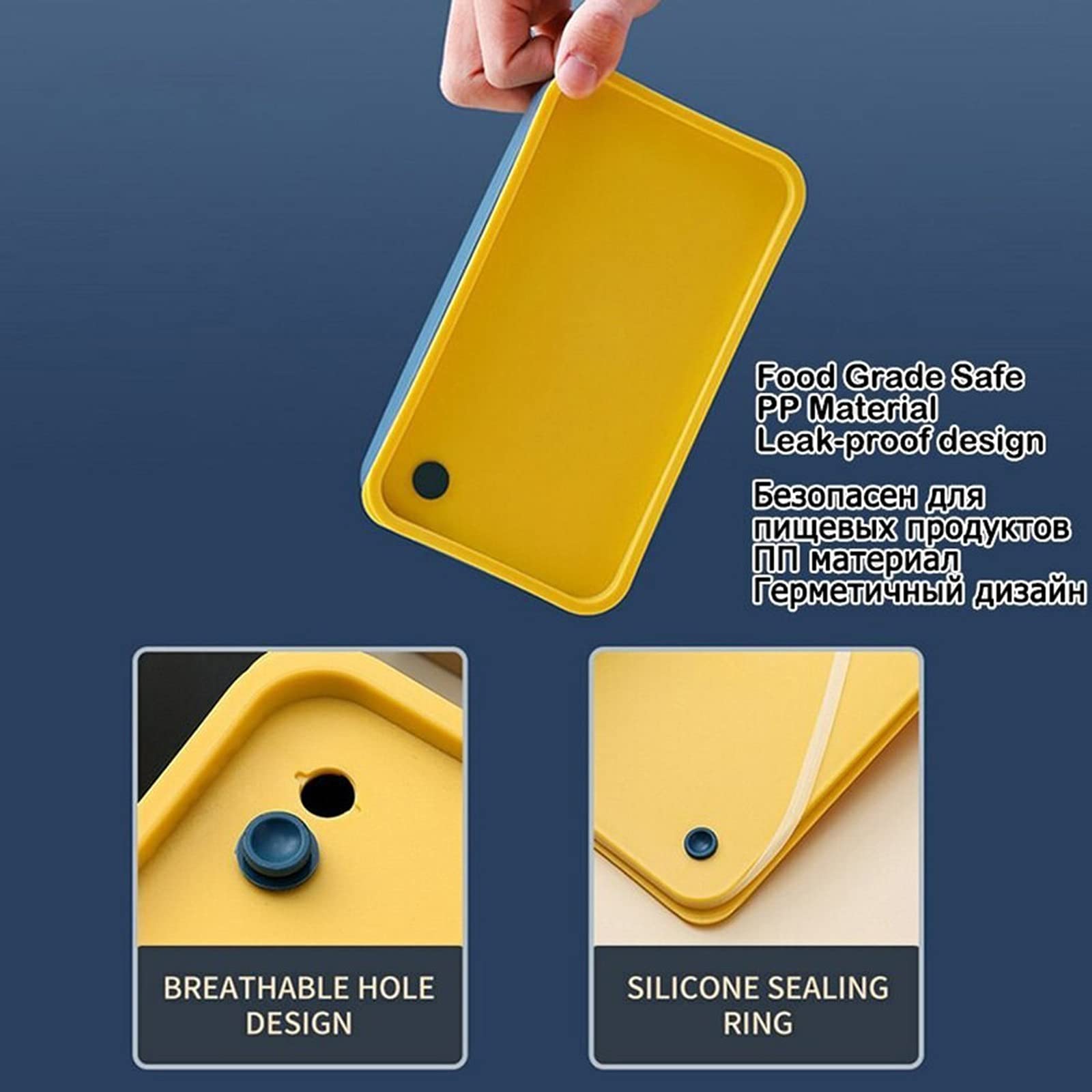 Portapranzo Portatile in Acciaio Inossidabile da 720 ml con Scomparti mobili - Ideale per la Scuola, Il microonde, Il bento, l'insalata, la Frutta e la conservazione degli Alimenti