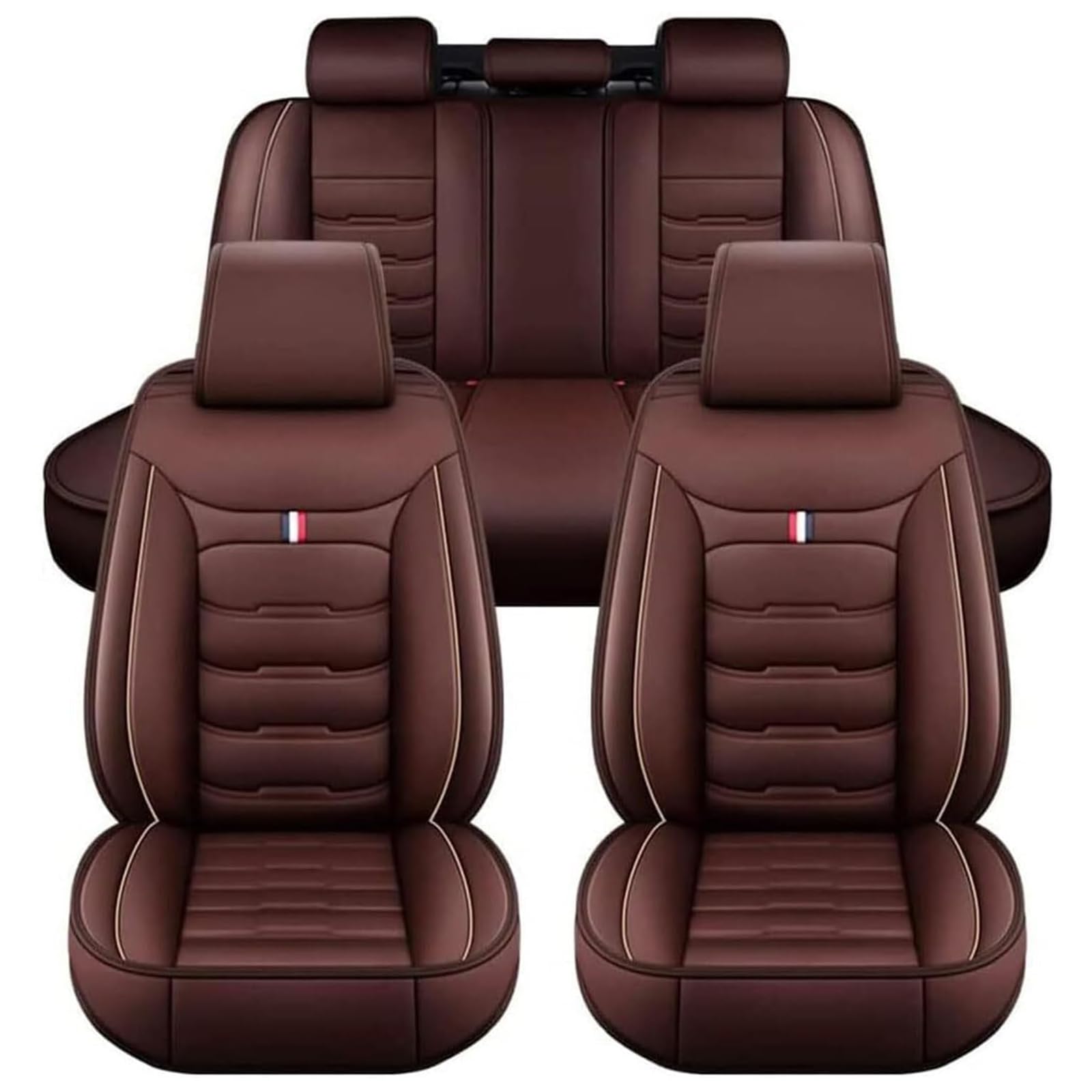 RMWFRFGFU Car Seat Covers, for Benz A Klasse W168, W169 (1997-2012) Car Seat Cover Full Set Automotive Seat Covers Front Car Seat Covers Car Seat Protectors,B