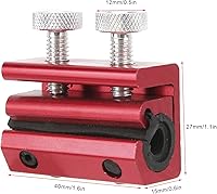 Vista 2 de Herramienta lubricante de cable Herramienta de lubricación de cadena para motocicleta ATV Reemplazo de caucho de aluminio (rojo)