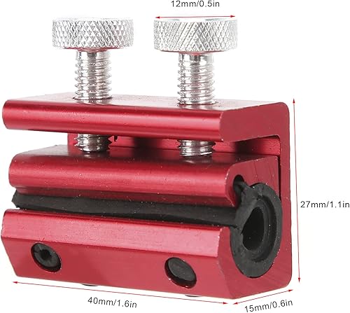 Miniatura 2 de Herramienta lubricante de cable Herramienta de lubricación de cadena para motocicleta ATV Reemplazo de caucho de aluminio (rojo)