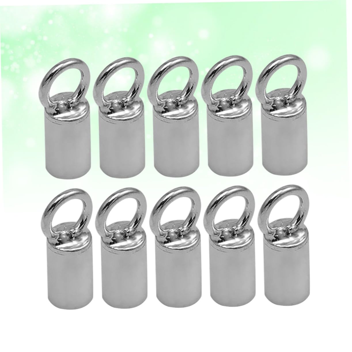 ORFOFE Endclips Selbstgemacht Zubehör Feine Verarbeitung 10 Stück aus 925 Silber Rohr für Halsketten und Armbänder für Besondere Geschenke und Schmuckherstellung