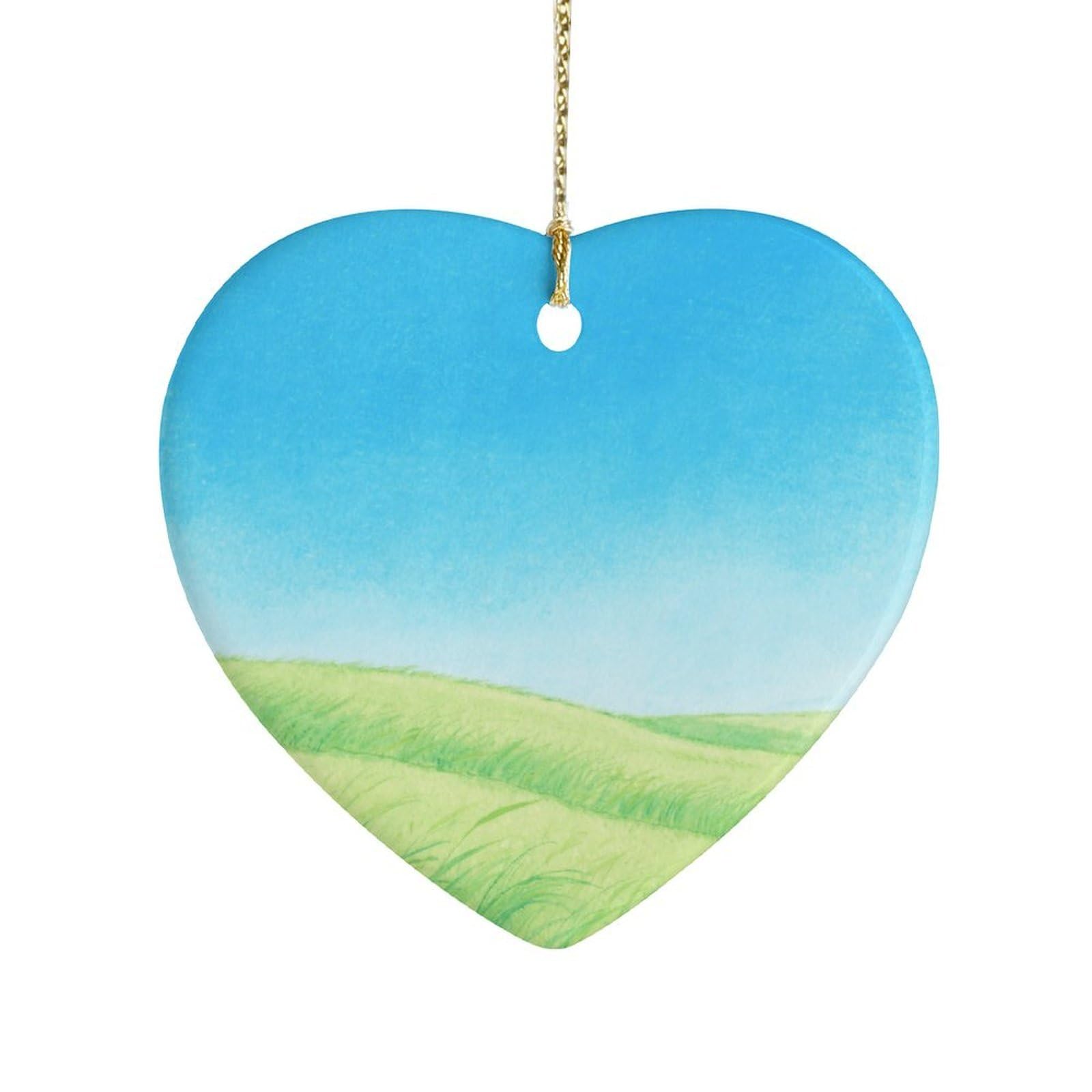 Fekiloot Style Grassland Ceramic Ornament Home Decor Keepsake