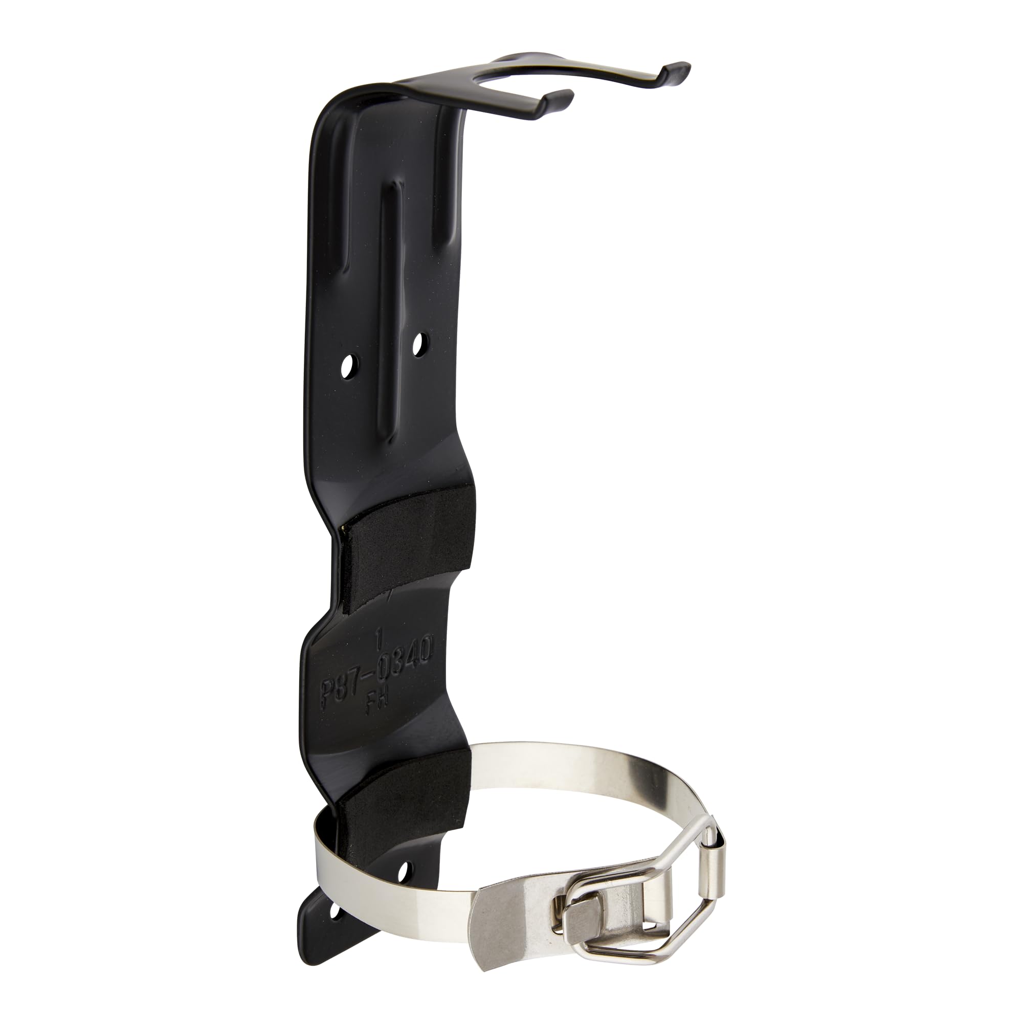 First Alert Fire Extinguisher for Home, Standard Rechargeable Compliance Unit, UL RATED 1-A:10-B:C, HOME1, Red with Metal Bracket Bundle, 1-Pack