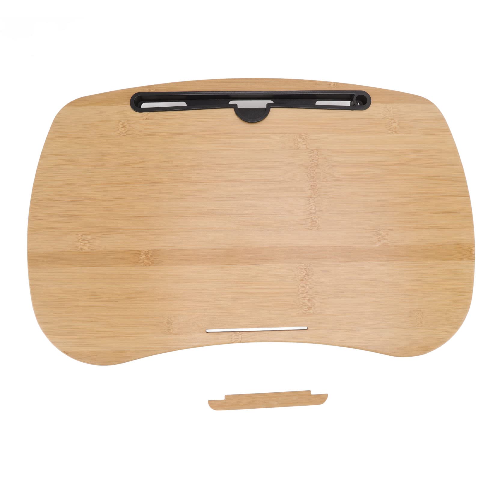 Aramox Escritorio de Regazo de bambú para Computadora Portátil con Cojín de 21,3 X 13,0 Pulgadas, Almohada Ergonómica 3 en 1 para Computadora Portátil, Escritorio de Regazo para para Trabajo,