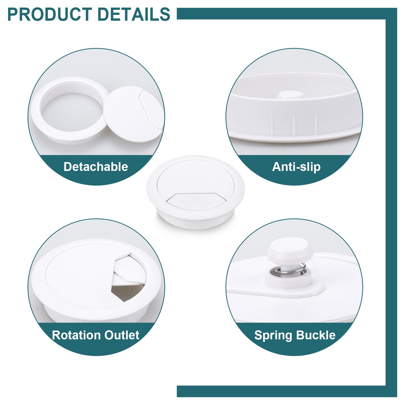 Passacavo In Plastica Grezza HETTICH HETTICH - Foto 10