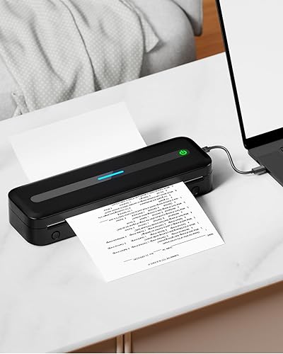 Miniatura 6 de COLORWING Papel térmico de 8.5 x 11 pulgadas, carta de Estados Unidos para impresora portátil, papel térmico plegable continuo compatible con