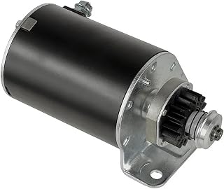 LIUHONGGANghc Starter Motor Compatible with Briggs & Stratton 5-22HP Engines (1972-2002) - 12V 16T CCW - Replaces 390838, 497594, 497595, 391423 - Fits Cub Cadet/John Deere/Toro