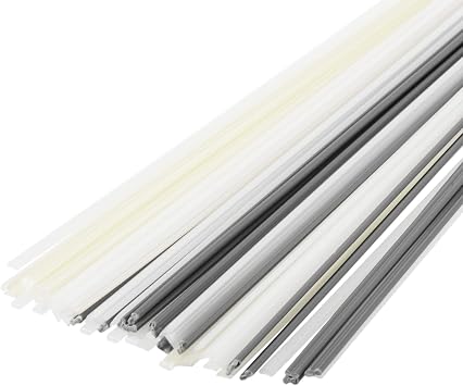 MECCANIXITY 50pcs 10 Inch Plastic Welding Rods PP/PE/PVC/ABS Welding Strips | Welder Rods, for Plastic Welder Car Bumper Kayak Repair