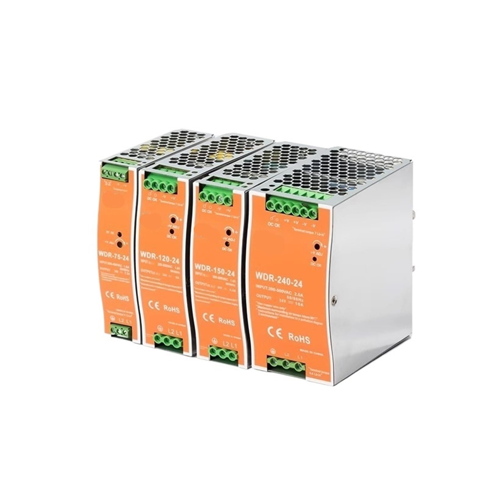NVSFZGIYG WDR-75W/120w/150w/240W Switching Power Supply 220V to 24V Guide Rail Type 12v48v DC Dr Stabilized EDR Transformer 1Pcs(WDR-150W-12V 12.5A)
