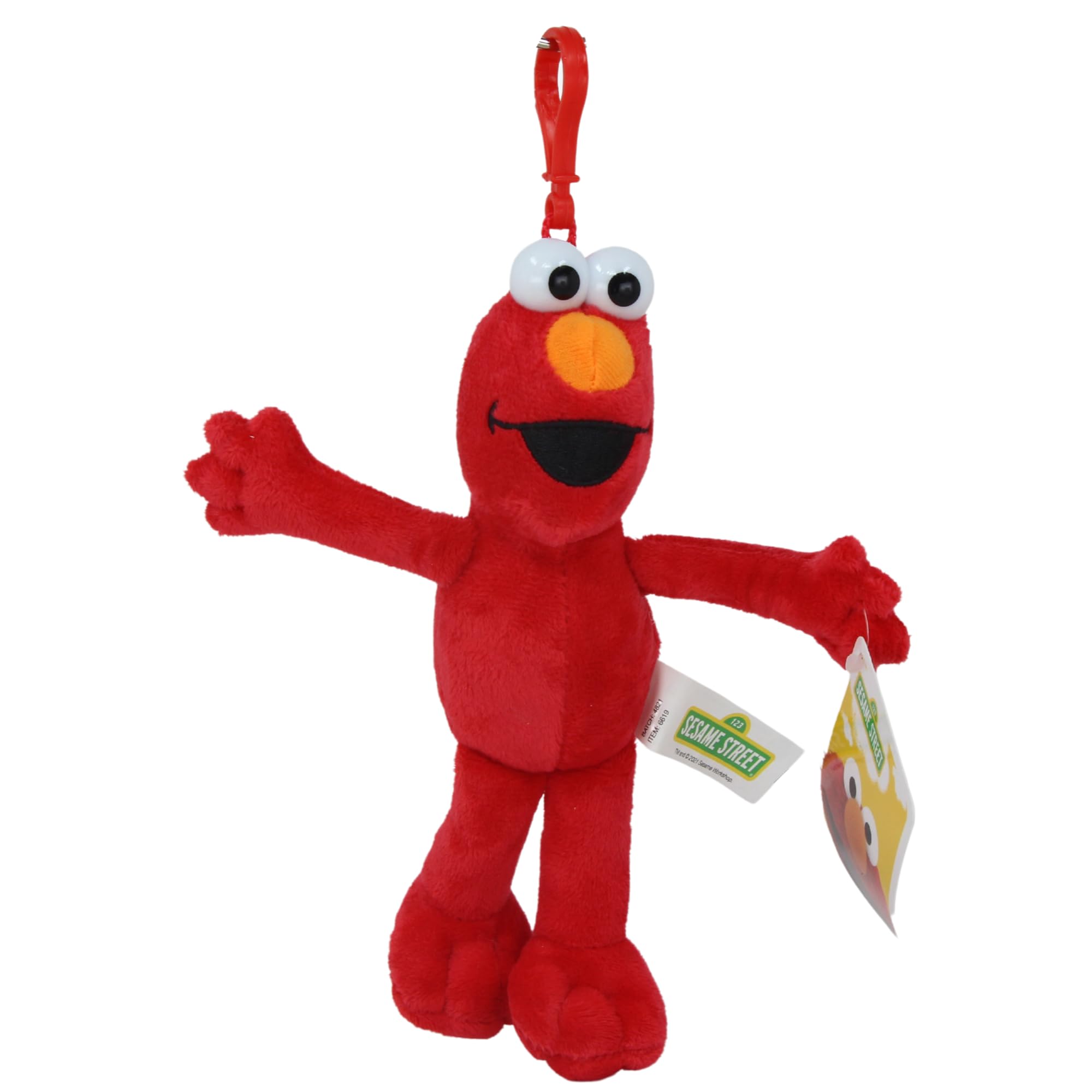 Hasbro Sesame Street Elmo Super Soft Gift Quality Plush Toy - (Elmo 15cm Bagclip)