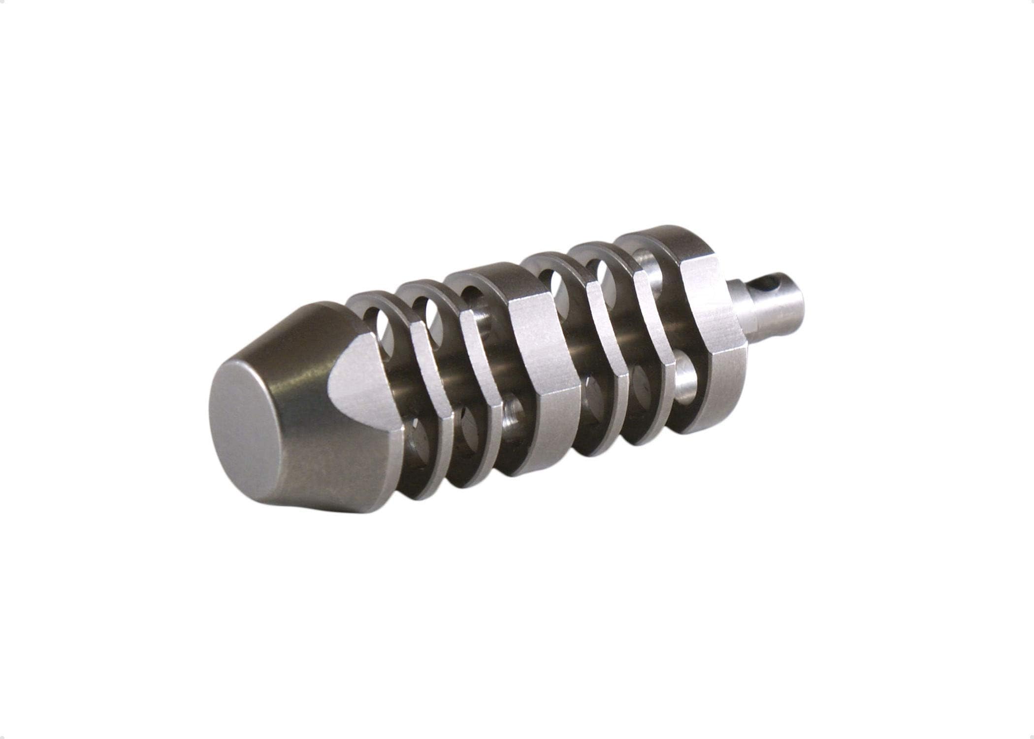 TEC-T3-6X Titanium Isotope Triode Fob, Titanium housing for tritium vials