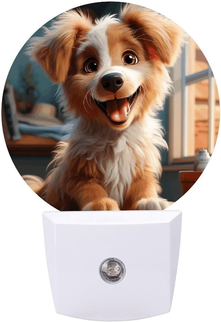 Cute Dog Plug-in LED Nightlight Wall Night Light