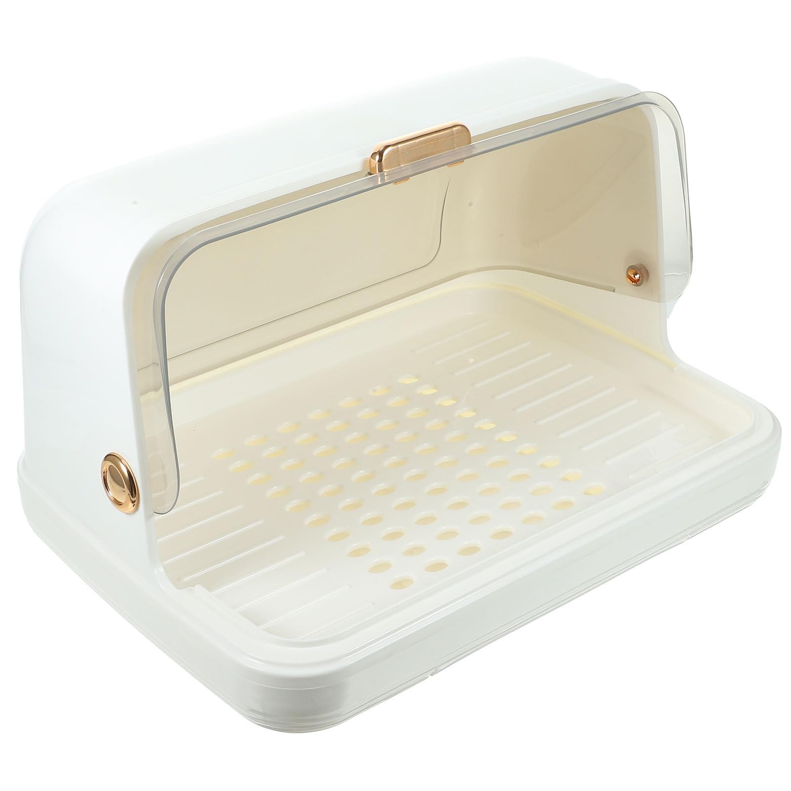 Estante Secador de Biberones Mediano Blanco de Plástico PP Bandeja Recogedora de Agua, Organizador de Botellas para Cocina, Portavasos y Rejilla de Drenaje para Secado Higiénico