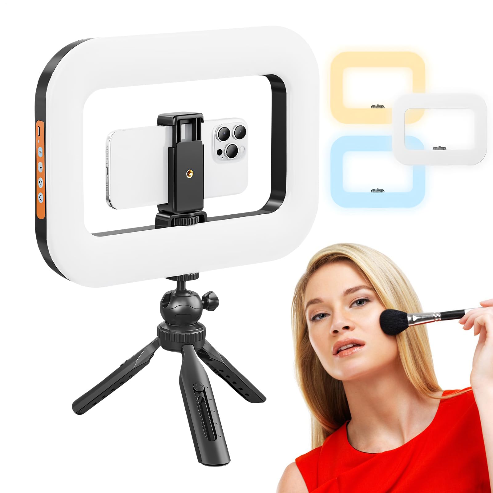 Supporto Treppiede Selfie Con Luce | Bastone Selfie Estensibile Con Luce,Supporto Telefonico Estendibile E Regolabile Per Riprese Video E Foto In Diretta